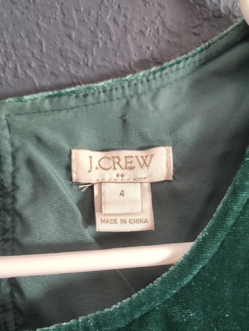 J. Crew sleeveless velvet